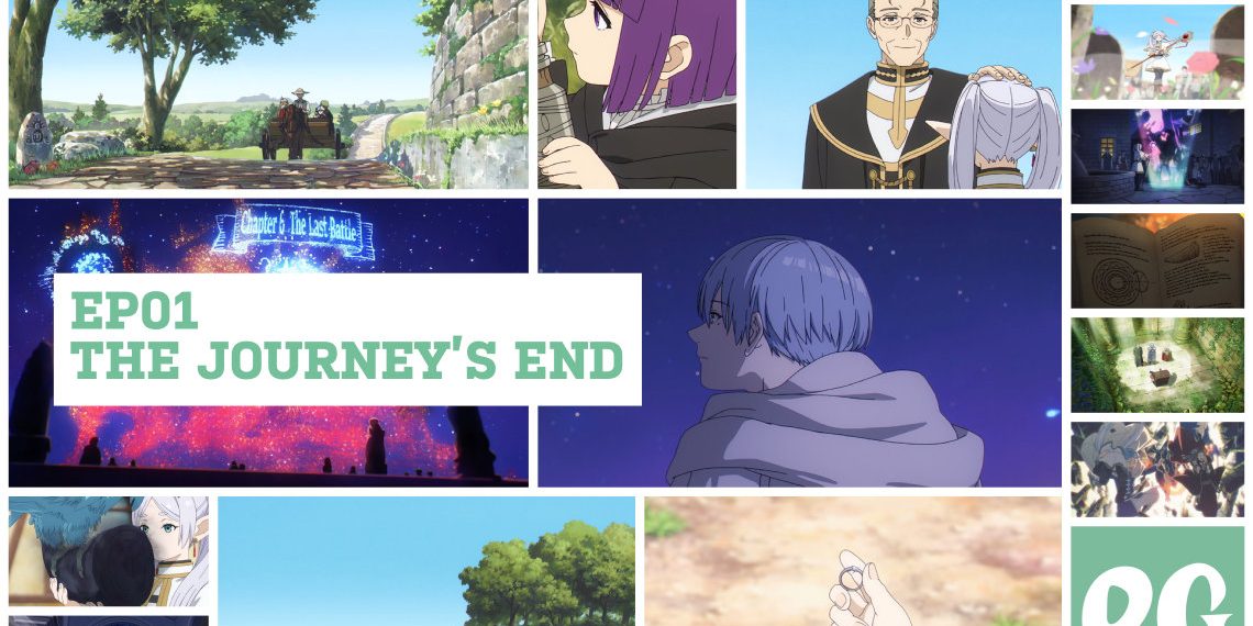 A collage of the best moments in Episode ONE of "FRIEREN, Beyond Journey's End"