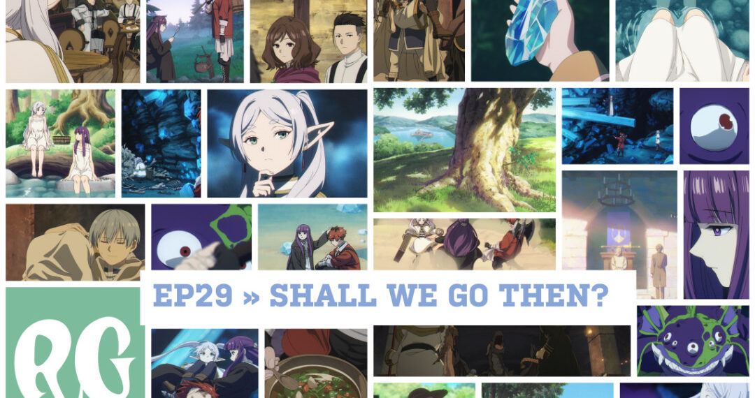 Collage of images from EPISODE 29 of Frieren, Number 1 of Season 2