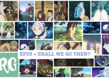 Collage of images from EPISODE 29 of Frieren, Number 1 of Season 2